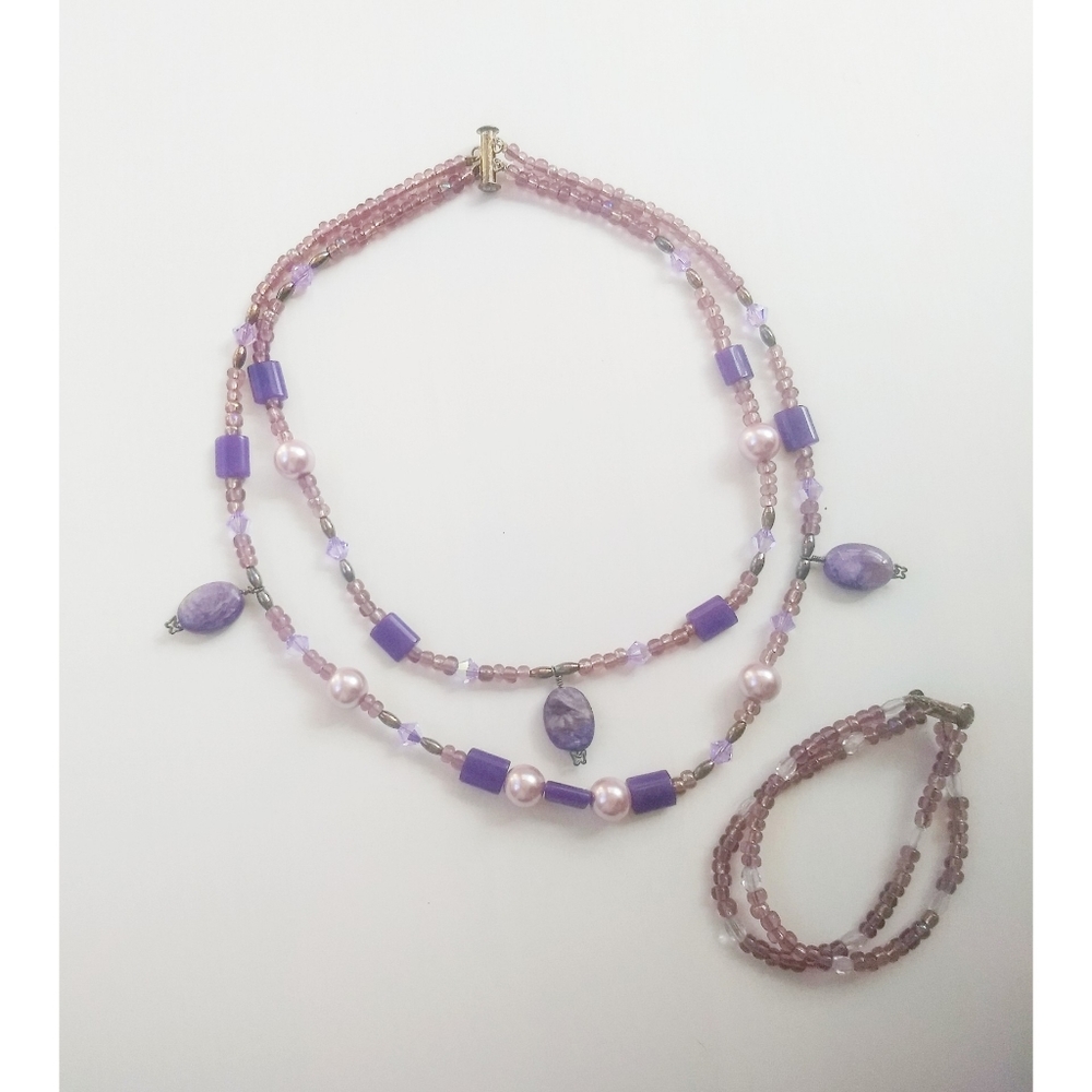Artisan Craftsman Necklace & Bracelet Amethyst?